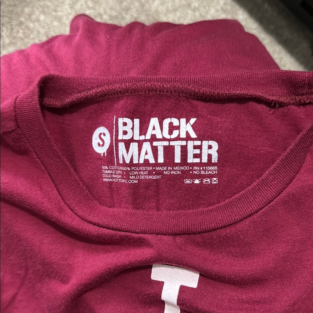 Black Matter Burgundy Graphic Tank Top - Picture 3 of 3